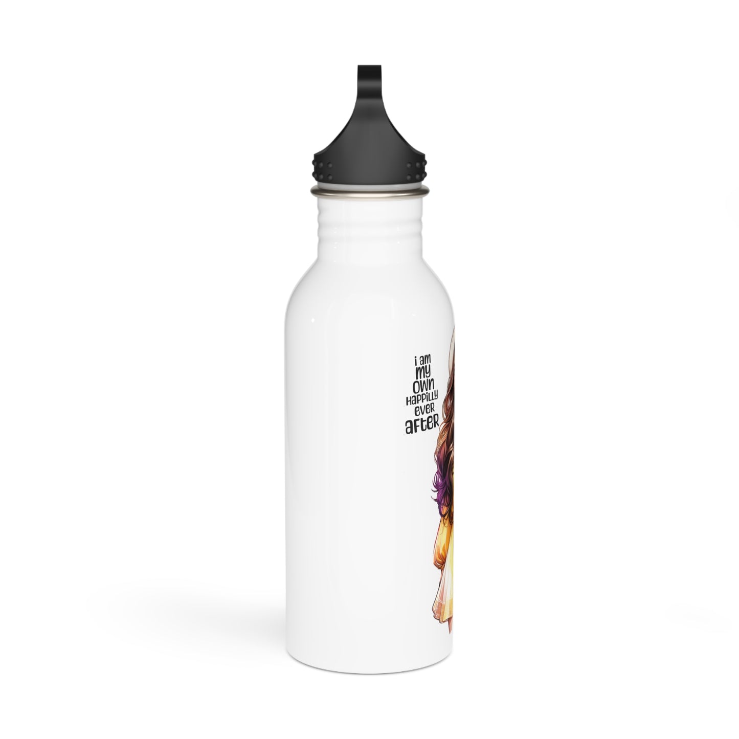 I Am My Own Happily Ever After Stylish Stainless Steel Water Bottle | Eco-Friendly & Reusable | Perfect for Gifts, Hiking, Gym, Yoga, Travel