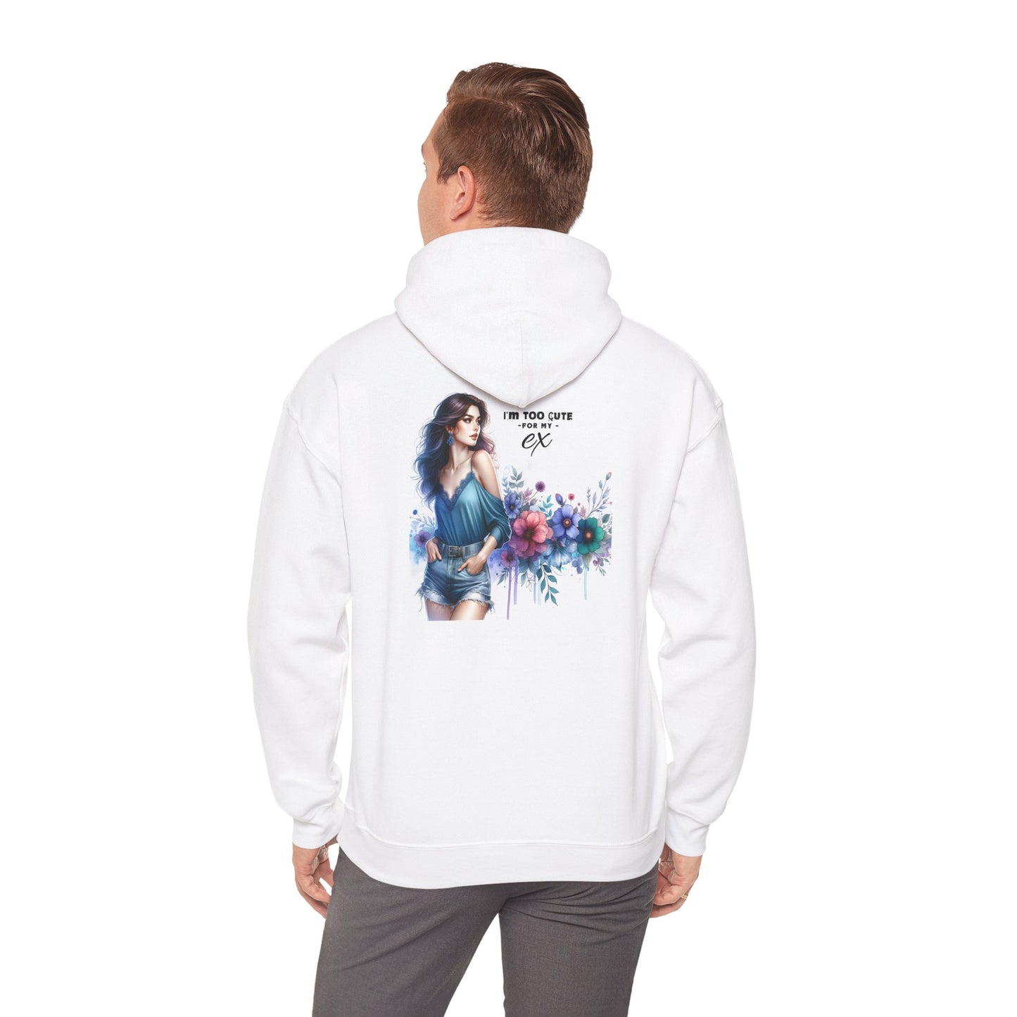 I'm Too Cute For My Ex Floral Art Hoodie, Unisex Heavy Blend Sweatshirt, Creative Gift for Artists, Cozy Casual Wear, Spring Fashion Apparel, Unique Birthday [...]