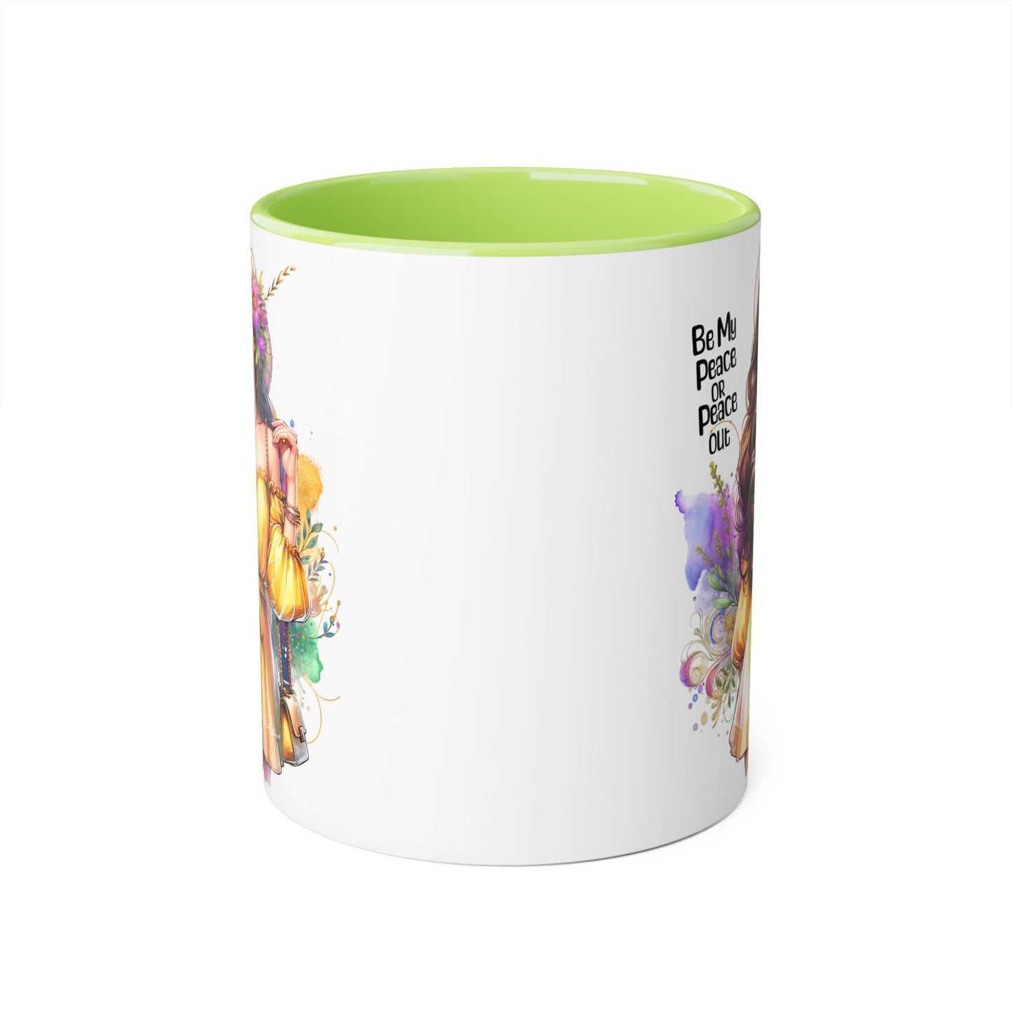 Mug - Be My Peace or Peace Out Accent Mug 11oz