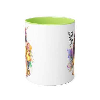 Mug - Be My Peace or Peace Out Accent Mug 11oz
