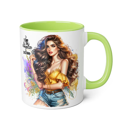 Funny Accent Mug - My Taste in Men is Probably a Disability Humor 11oz Cup