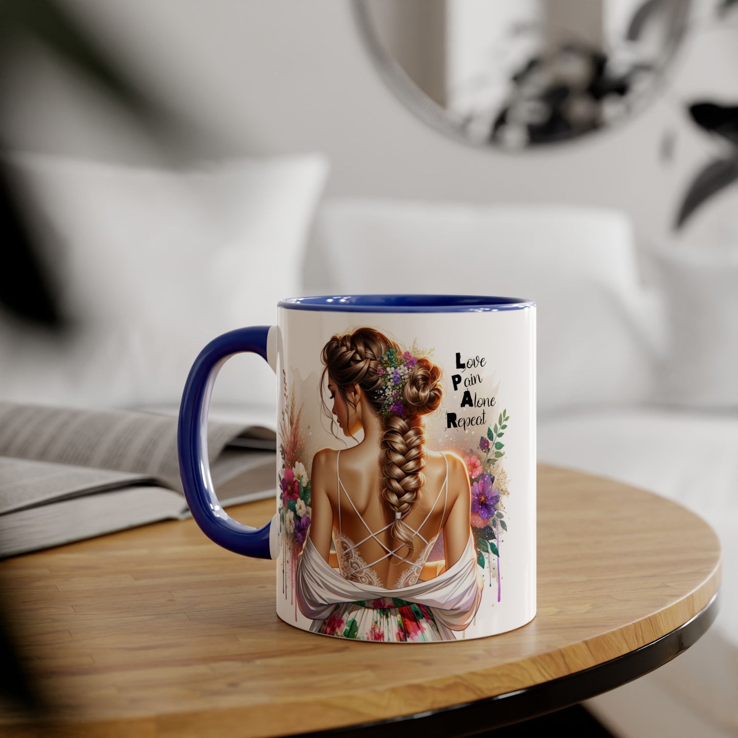 Inspirational Accent Mugs for Coffee Lovers, Beautiful Art, Gift for Friends, Motivational Quotes, Home Decor, Unique Office Mugs