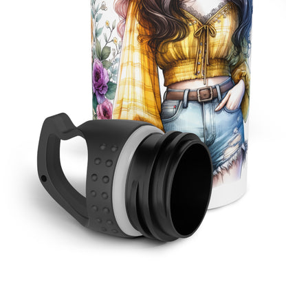 Thank U, Next Floral Motivational Water Bottle, Inspirational Gift for Her, Eco-Friendly Hydro Flask, Unique Art Design, Perfect for Fitness or [...]