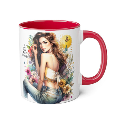 I Can Buy Myself Flowers Floral Beauty Accent Mug - Perfect Gift for Coffee Lovers, Tea Enthusiasts, Floral Decor, Mother's Day, Birthday Present