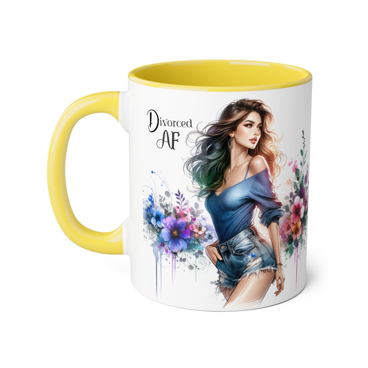 Divorced AF Mug, Stylish Coffee Cup for Newly Single, Empowerment Gift for Her, Celebration of Freedom, Unique Present for Divorcee