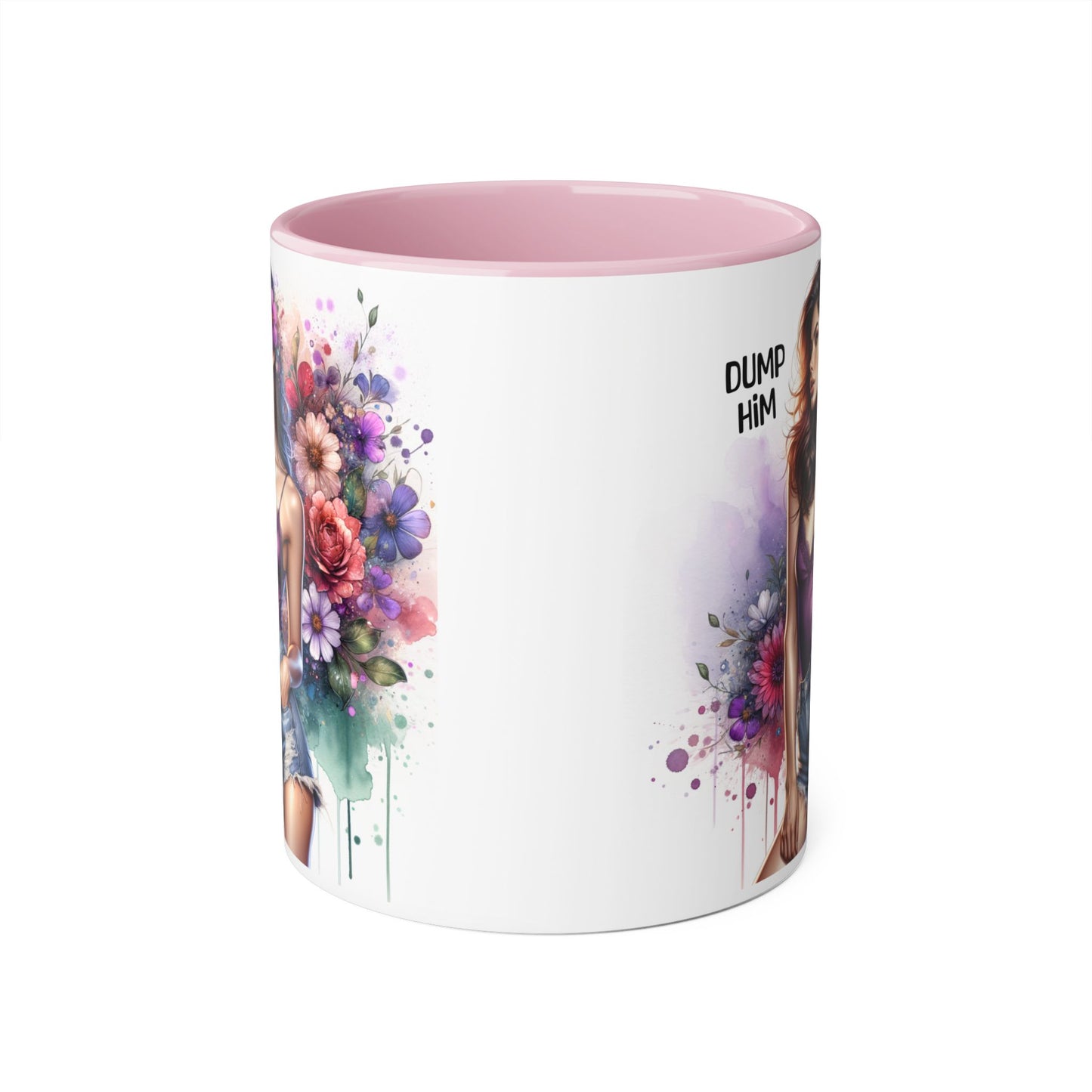 Floral Art Coffee Mug, Empowering Gift for Her, Unique Affirmation Drinkware, Perfect for Birthdays, Self-Care Moments, and Galentine’s Day
