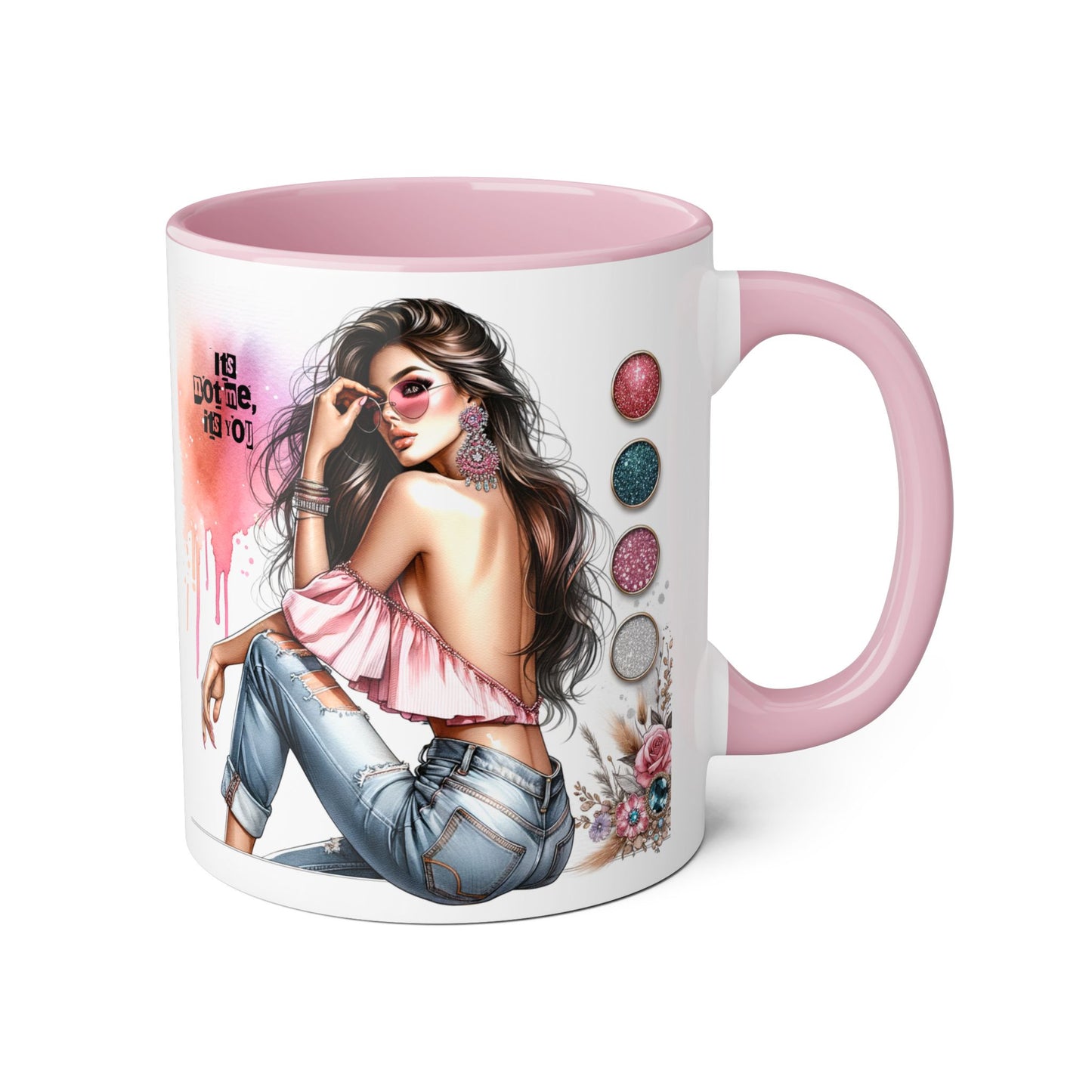 It's Not Me, It's You Humoristic Stylish Accent Mug - Chic Gift for Fashion Lovers, Coffee/Tea Mug, Unique Kitchen Decor, Perfect for Birthdays, Holidays, or Everyday