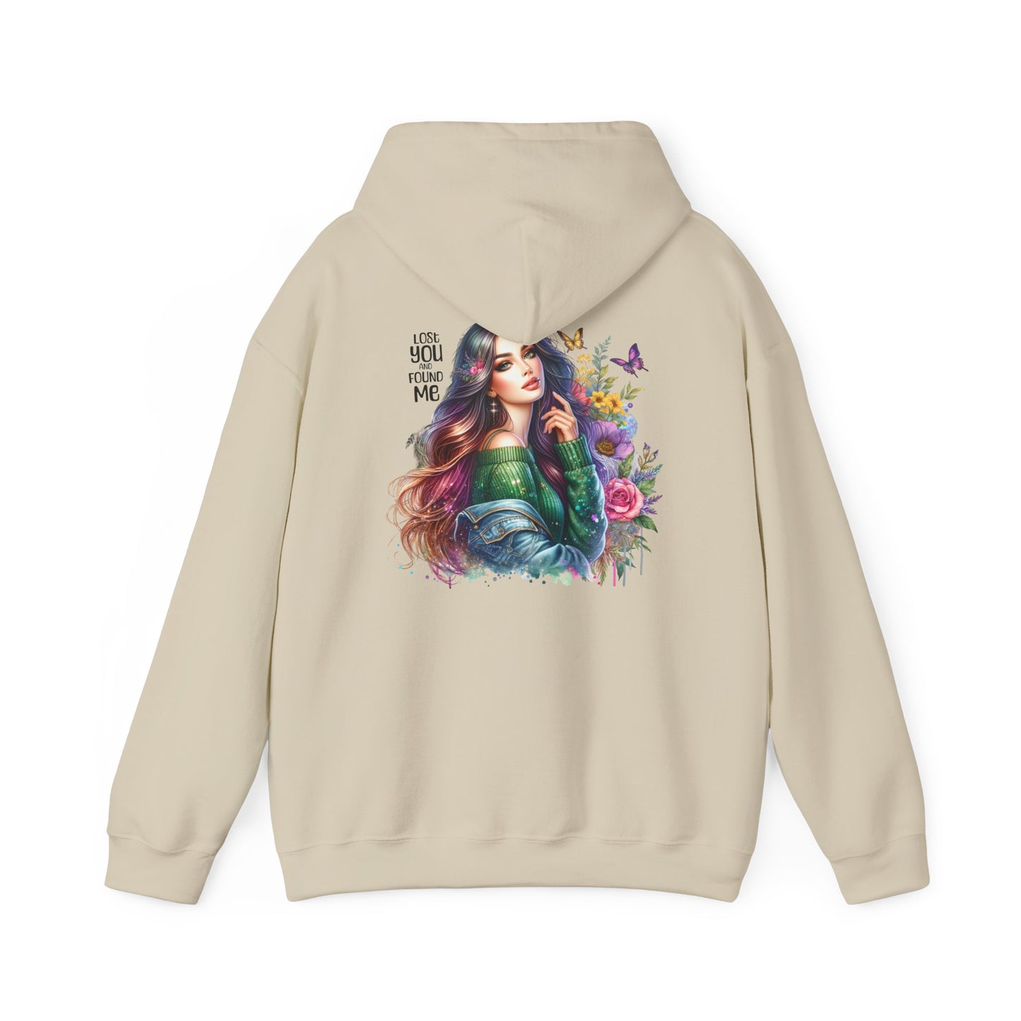 Breakup Hoodie - Unisex Hooded Sweatshirt Lost You and Found Me Design