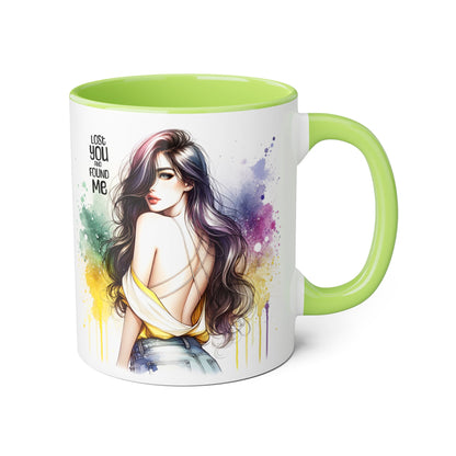 Lost You and Found Me Artistic Accent Mugs | Colorful Watercolor Portraits | Inspirational Coffee Cup | Perfect Gift for Coffee Lovers, Art Enthusiasts, [...]