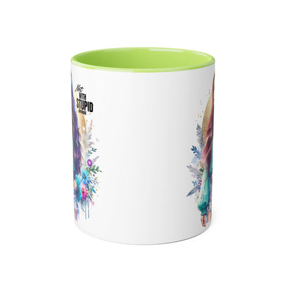 Mug - Not With Stupid Anymore Humoristic 11oz Accent Mug