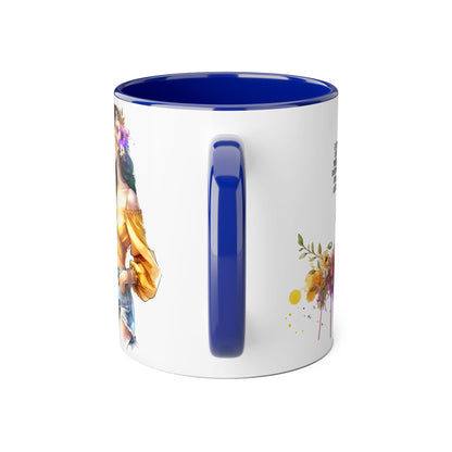 If I'm Too Much, Then Go Find Less Bohemian Accent Mugs, Inspirational Coffee Cup, Floral Art Mug, Unique Gift for Her, Cute Kitchen Decor, Perfect for Birthdays, Self-Care