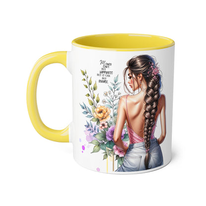 Mug Money Can't Buy Happiness But It Can Buy Divorce Humoristic 11oz Accent Mug
