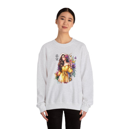 Lost You And Found Me Floral Art Crewneck Sweatshirt, Cozy Unisex Sweater, Gift for Her, Spring Fashion, Inspirational Apparel
