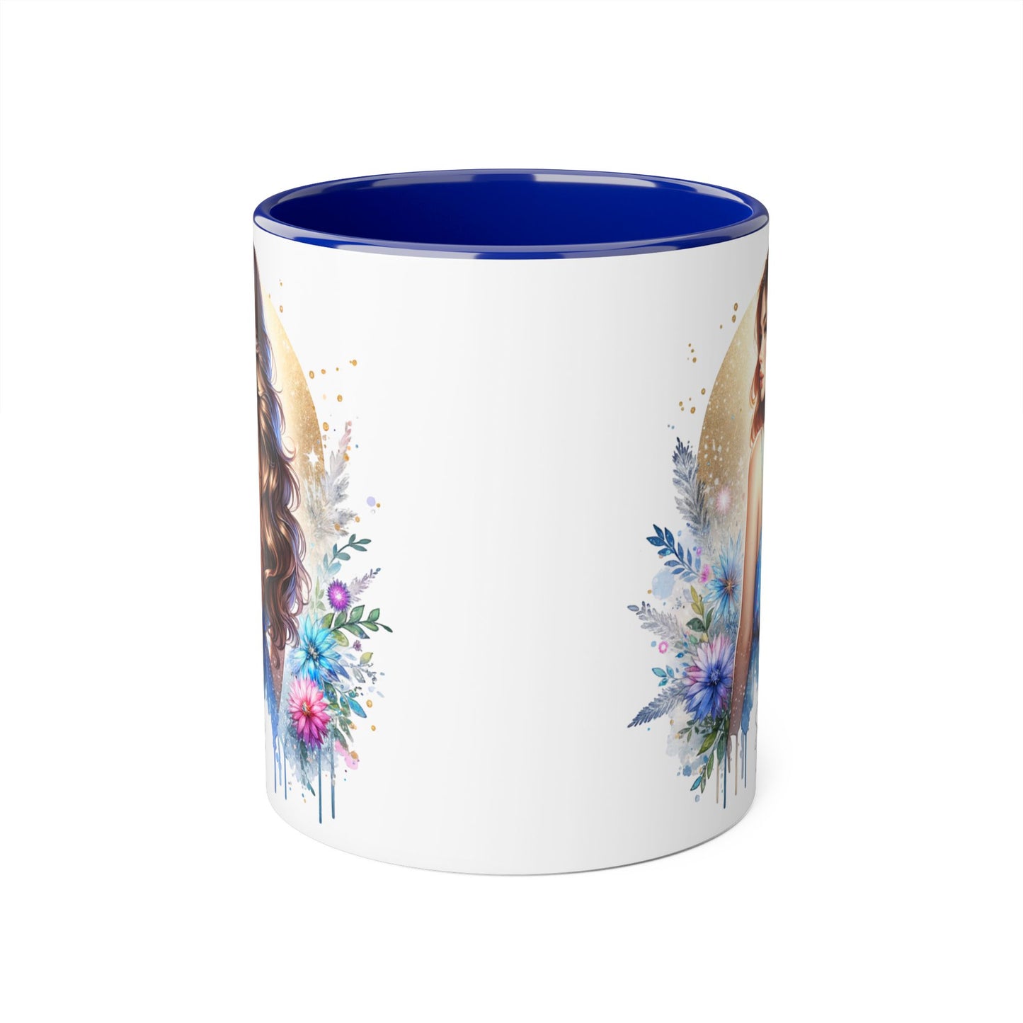 Single AF Gorgeous Floral Accent Mug, Perfect for Coffee Lovers, Unique Gift for Her, Boho Aesthetic, Personalized Tea Mug, Great for Birthdays