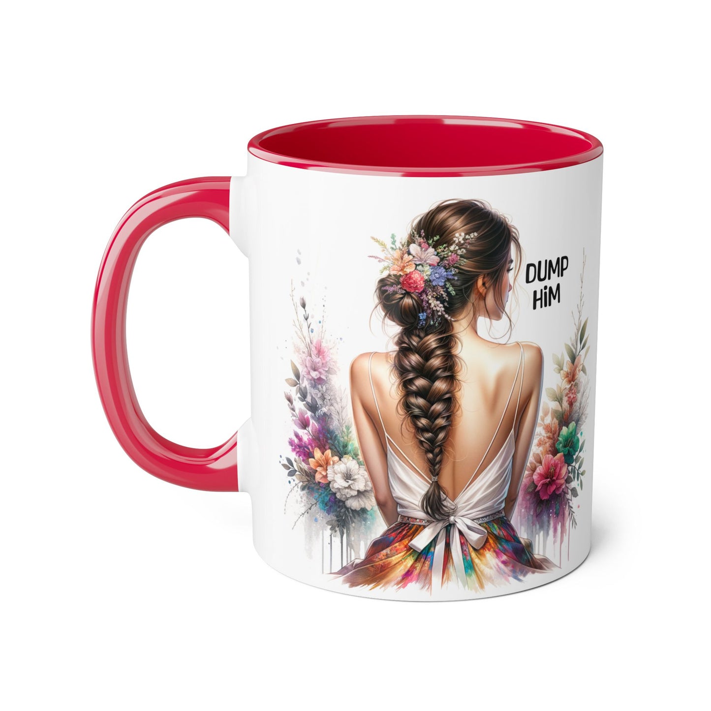 Dump Him Accent Mug