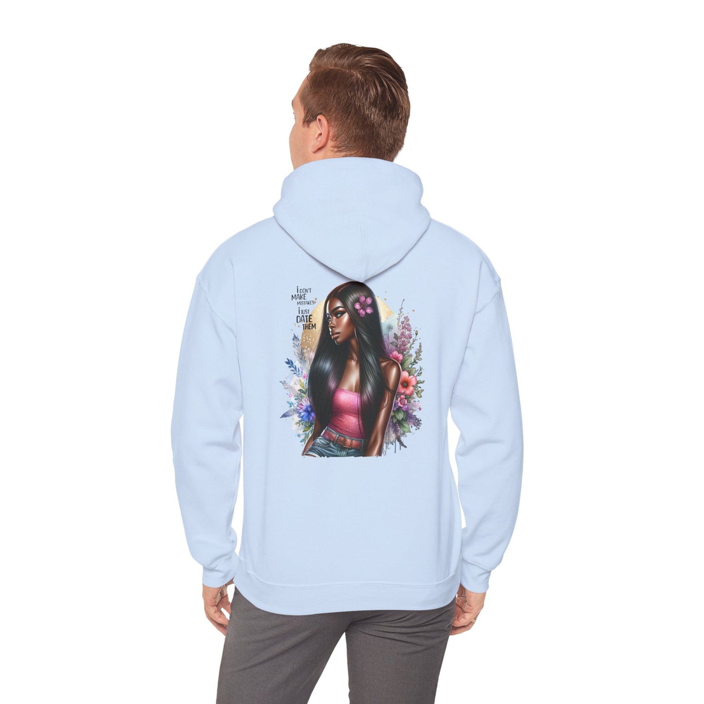 I Don`t  Make Mistakes, I Just Date Them Vibrant Art Hoodie - Unisex Heavy Blend™, Cozy Fashion, Gift for Her, Spring Vibes, Casual Streetwear, Perfect for Holidays