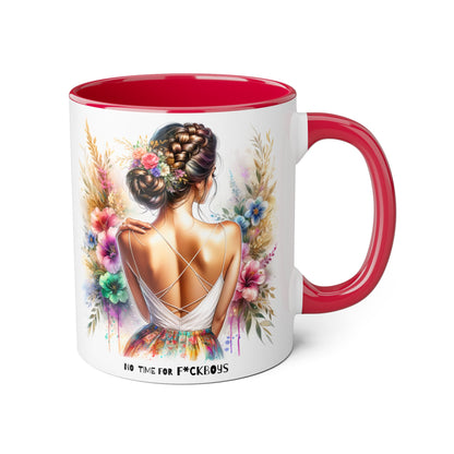 Funny Accent Mug - No Time For F*boys 11oz