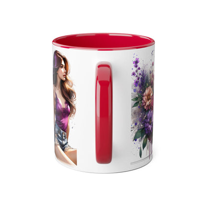 I Choose Me Elegant Floral Accent Mug, Coffee Cup, Tea Mug, Gift for Her, Inspirational Drinkware, Home Decor, Birthday Gift, Art Mug