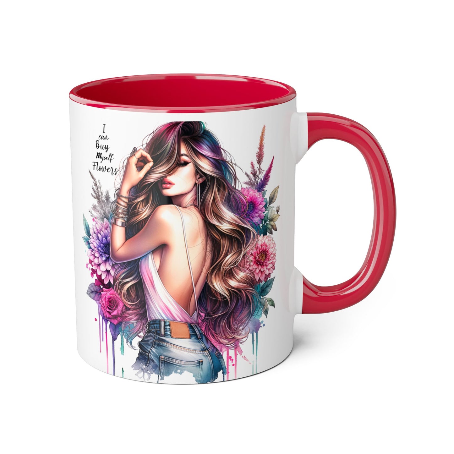 I Can Buy Myself Flowers Bohemian Flower Mug | I’m Busy Being Fabulous Coffee Cup, Floral Mug, Gift for Flower Lovers, Home Decor, Coffee Lover's Essential