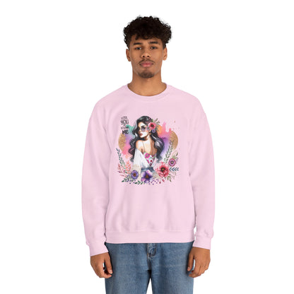 Lost You And Found Me Bohemian Floral Sweatshirt | You Are Beautiful | Cozy Unisex Crewneck for Women, Gift for Her, Casual Wear, Spring Fashion