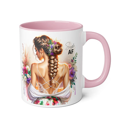Stylish Accent Mugs - Unique Gift for Single Friends, Coffee Lovers, Home Decor, Self-Care Essentials, Birthday Presents, Art Lovers