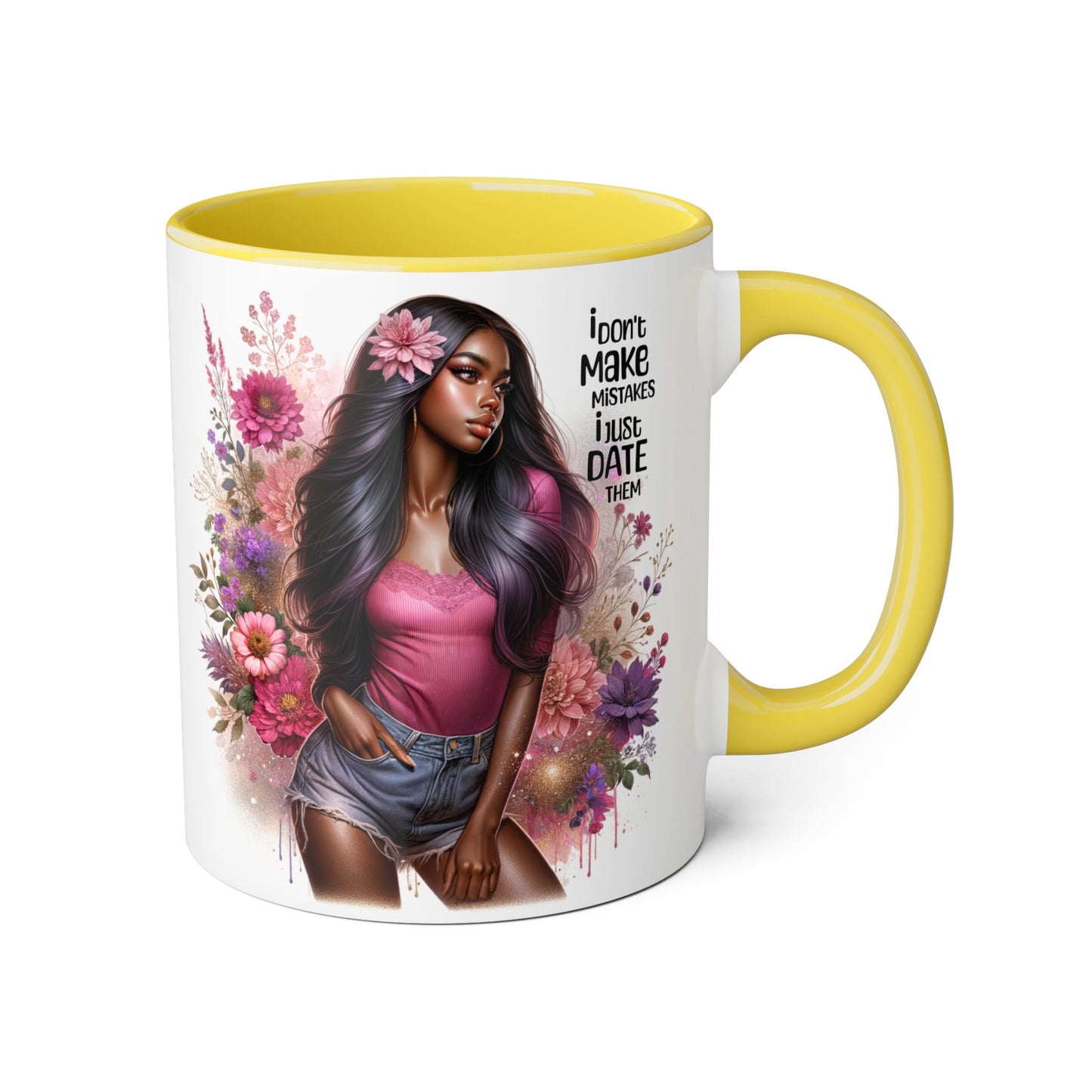 I Don't Make Mistakes, I Date Them Accent Mug