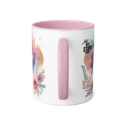 Mug - Not With Stupid Anymore Humoristic 11oz Accent Mug
