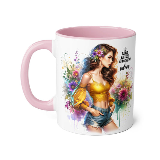 Funny Accent Mug - My Taste in Men is Probably a Disability Humor 11oz Cup