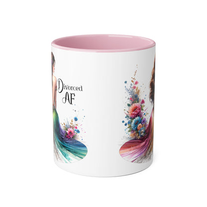 Divorce Celebration Mug, Colorful Accent Coffee Cup, Perfect Gift for Newly Divorced, Self-Care, Encouragement, Unique Coffee Lover Gift