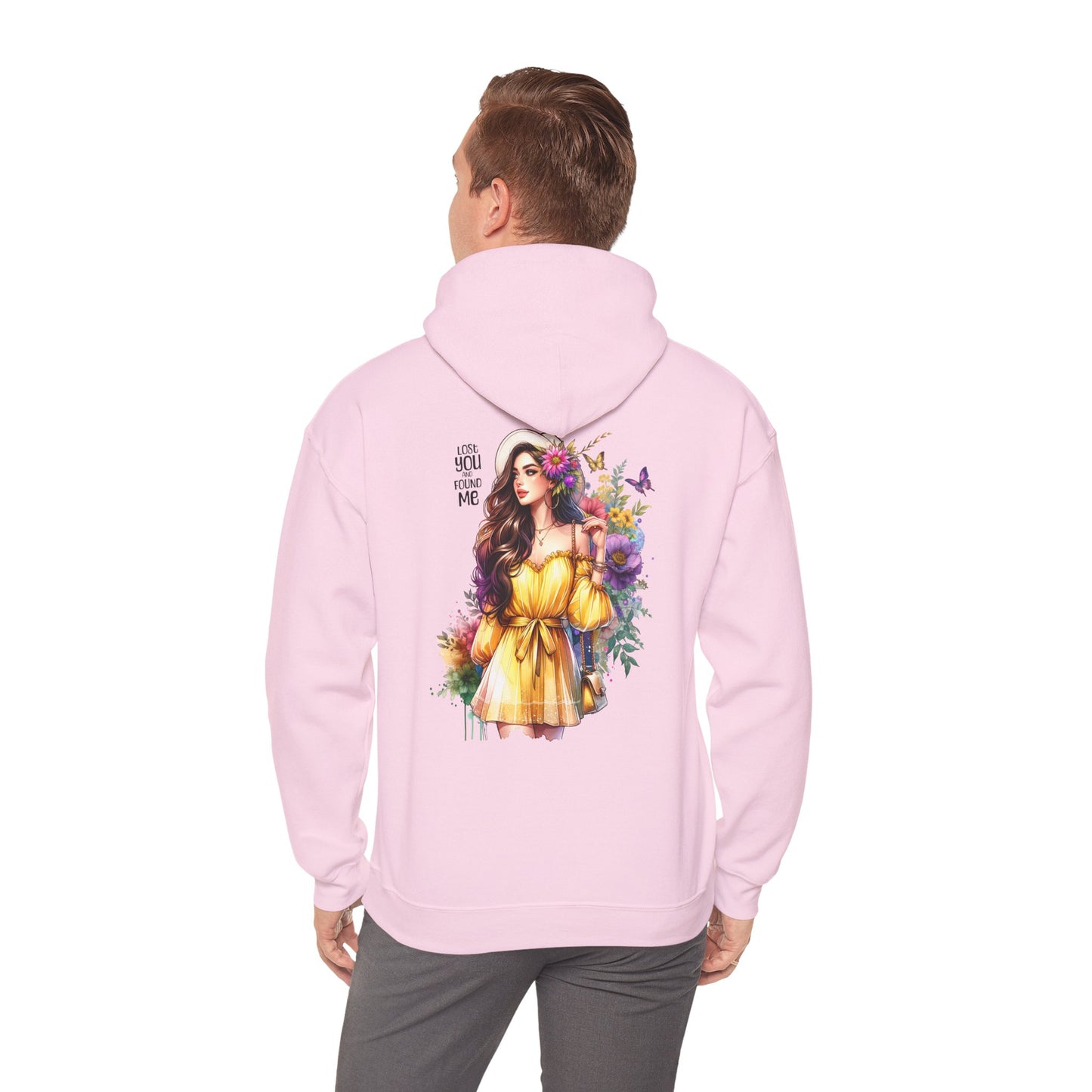 Breakup Hoodie - Unisex Hooded Sweatshirt Lost You and Found Me Design