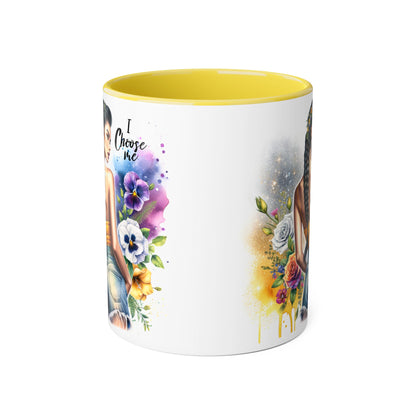 I Choose Me Empowering Accent Mugs, Coffee Cup for Self-Love, Inspirational Drinkware, Gifts for Her, Motivational Home Decor