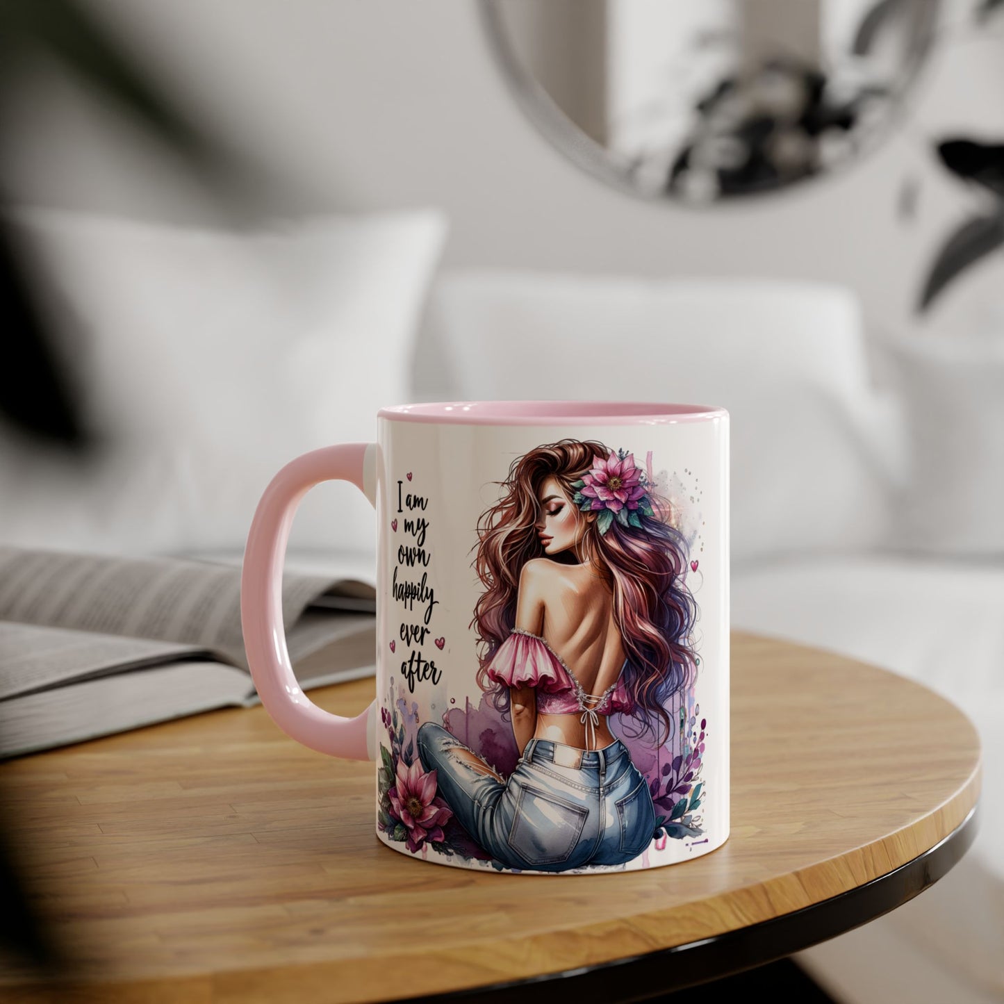 I Am My Own Happily Ever After Empowering Self-Love Accent Mug - 11oz