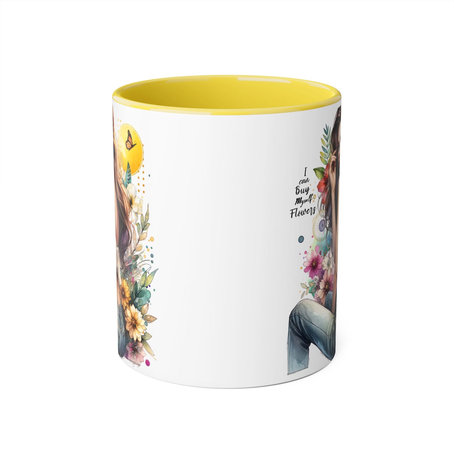 I Can Buy Myself Flowers Floral Beauty Accent Mug - Perfect Gift for Coffee Lovers, Tea Enthusiasts, Floral Decor, Mother's Day, Birthday Present