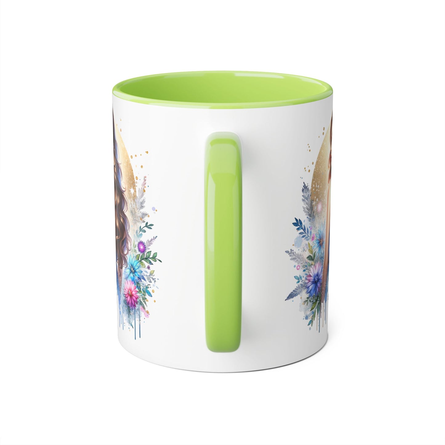 Straight Outta Divorced Humoristic Floral Accent Mugs - Unique Gift for Coffee Lovers, Home Decor, Birthday Gift, Art Mug, Personalized Drinkware