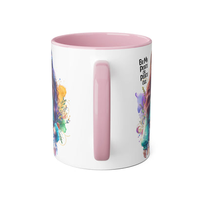 Mug - Be My Peace or Peace Out Accent Mug, 11oz