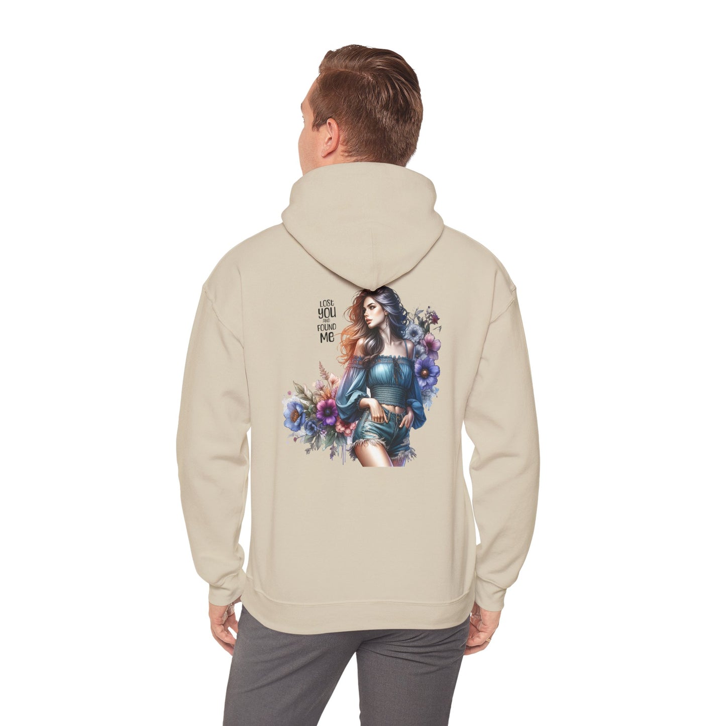 Breakup Hoodie - Unisex Hooded Sweatshirt Lost You and Found Me Design