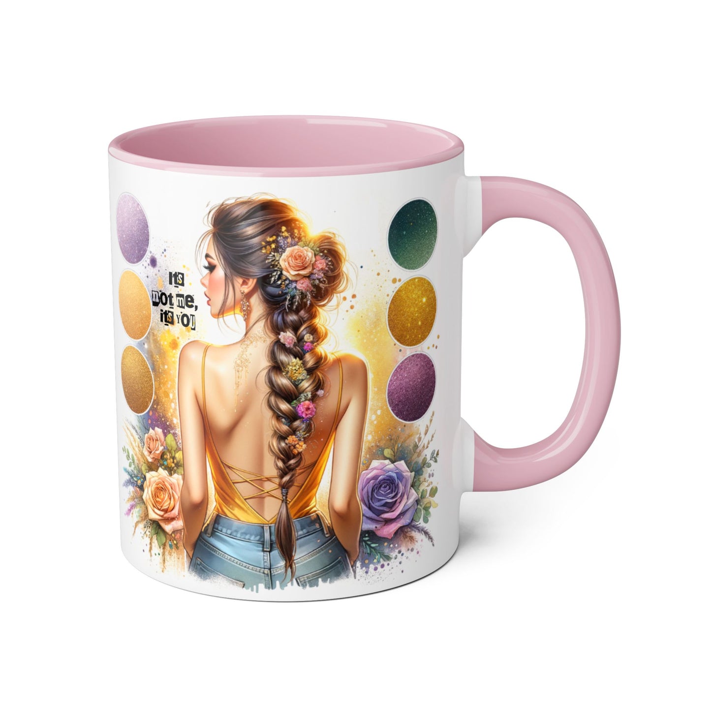 It's Not Me, It's You Humoristic Artistic Accent Mug for Creative Souls, Perfect Gift for Artists, Birthdays, Coffee Lovers, Home Decor