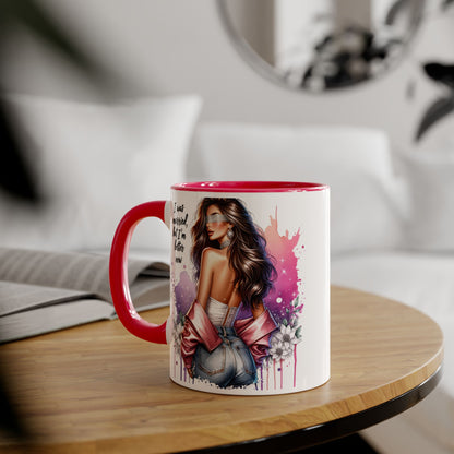 I Was Married Before But I'm Better Now Humoristic Empowered Woman Accent Mug - Inspirational Coffee Cup, Gift for Her, Motivational Mug, Self-Love Reminder, Unique Office Decor