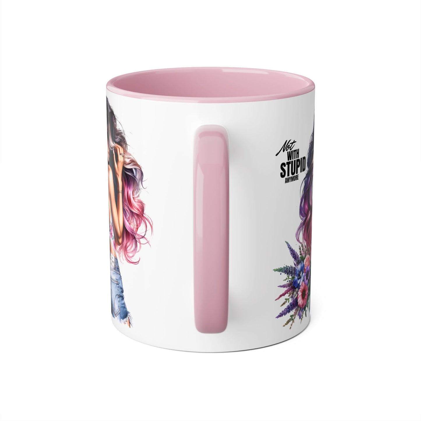 Mug - Not With Stupid Anymore Humoristic 11oz Accent Mug