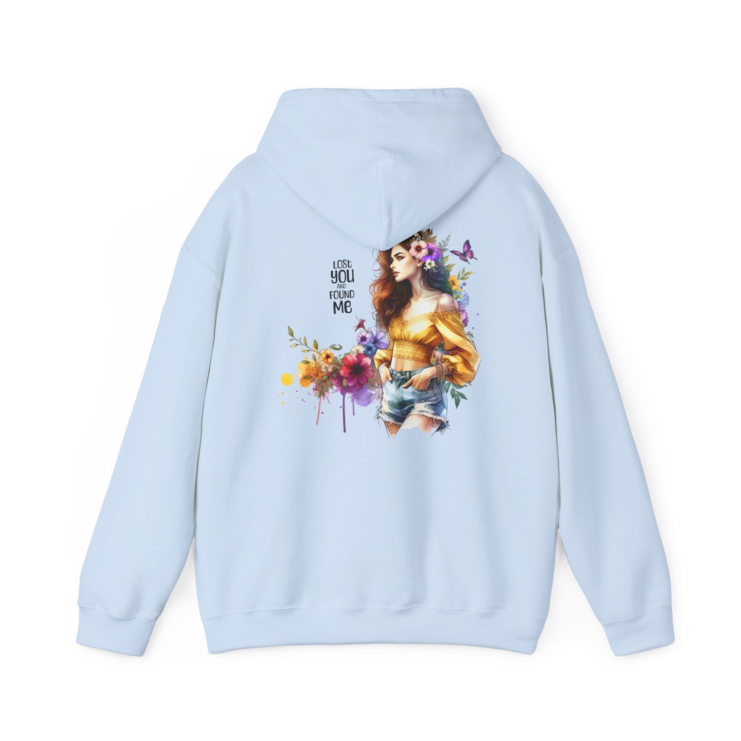 Breakup Hoodie - Unisex Hooded Sweatshirt Lost You and Found Me Design
