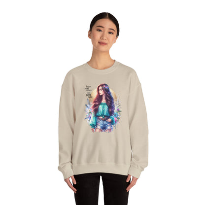 I Don`t  Make Mistakes, I Just Date Them Colorful Bohemian Crewneck Sweatshirt, Cozy Apparel, Unique Gift, Casual Wear, Inspirational Fashion, Artist Design