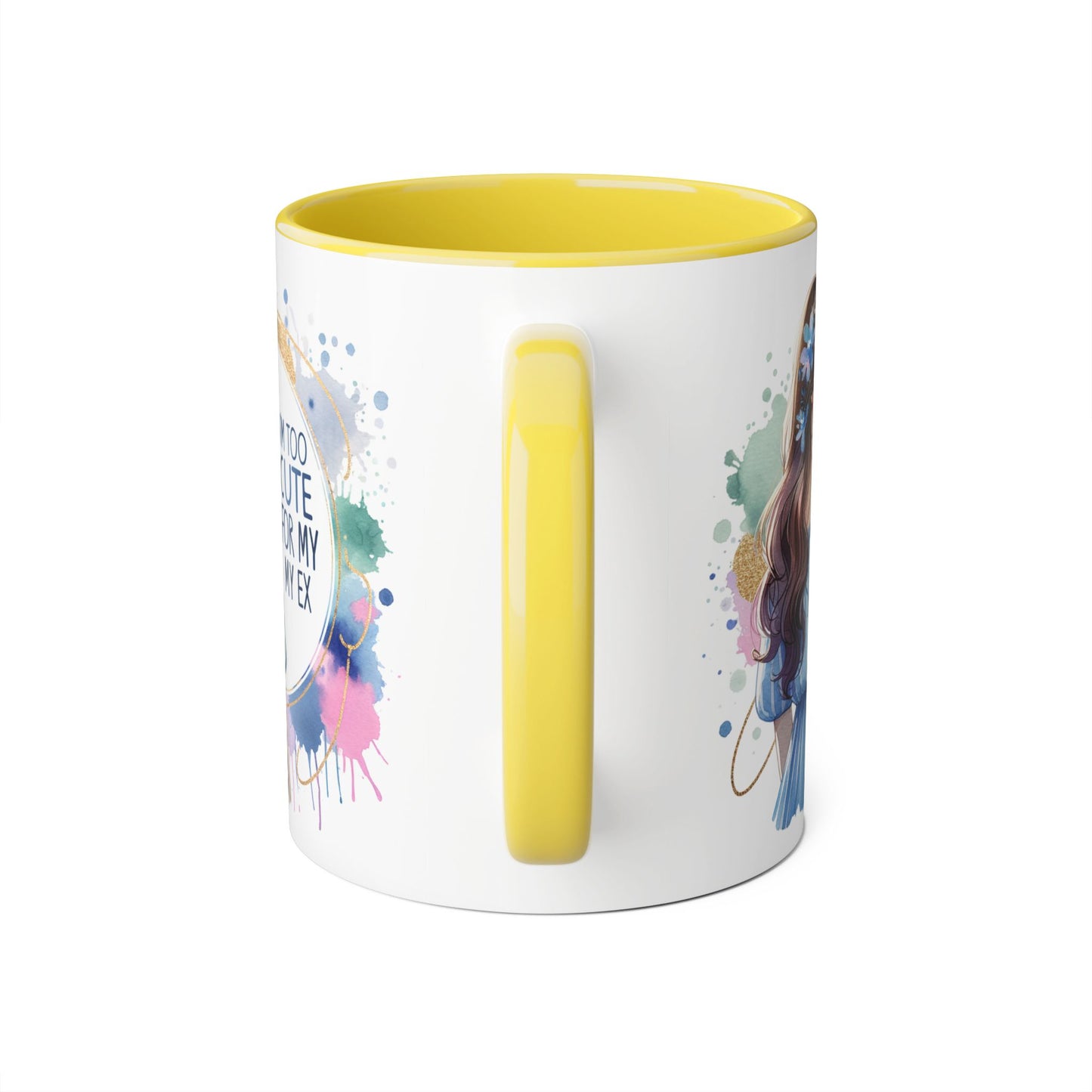 Cute Ex-Quote Accent Mug, Funny Gift for Best Friend, Coffee Lover, Unique kitchen Decor, Cute Quote Mug