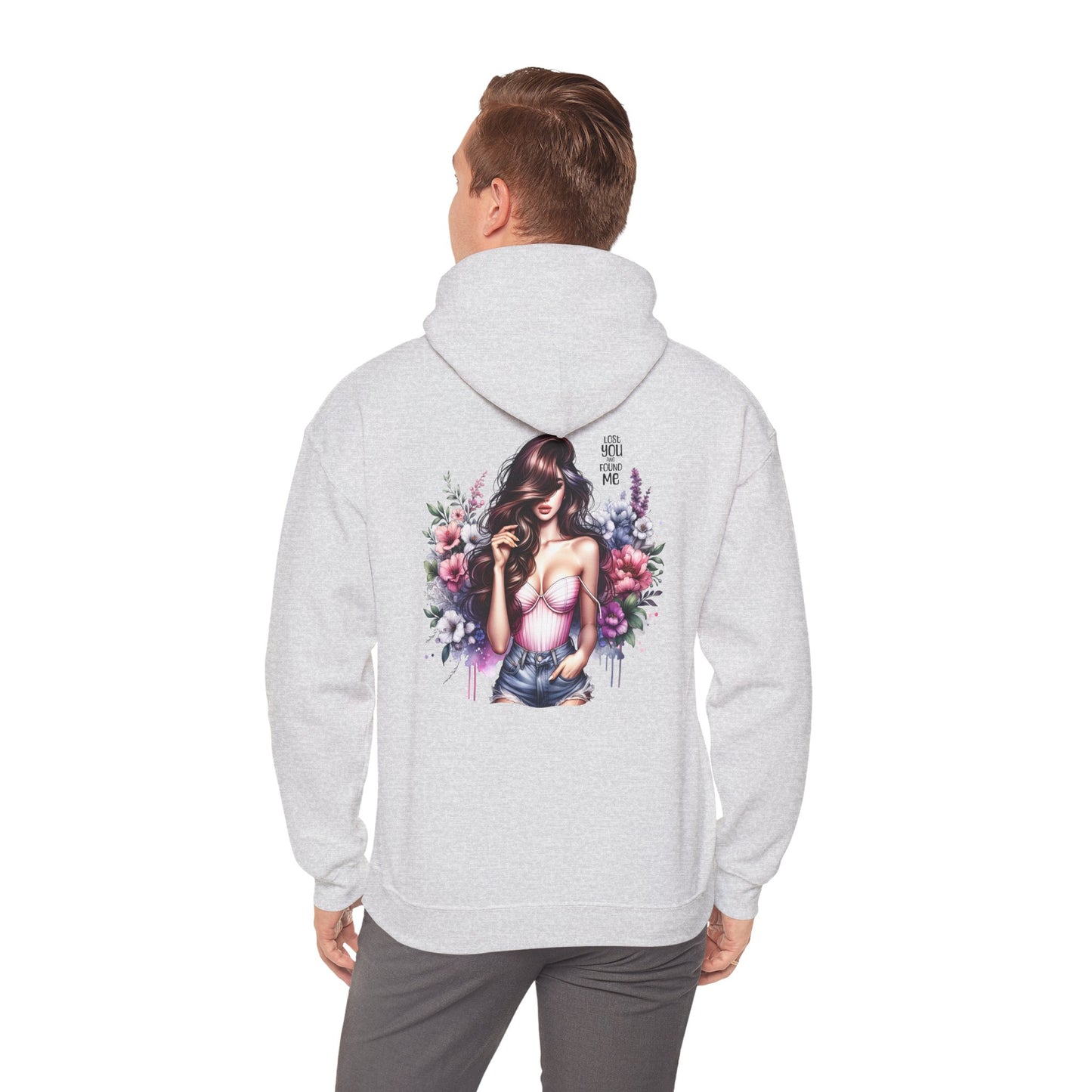Breakup Hoodie - Unisex Hooded Sweatshirt Lost You and Found Me Design