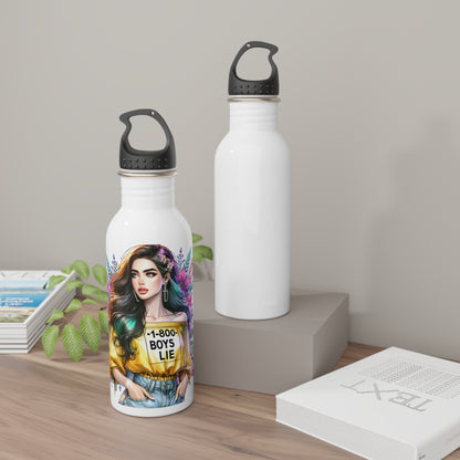 Stylish Stainless Steel Water Bottle with 1-800 Boys Lie Design, Trendy Drinkware for Teens, Birthday Gift, Eco-Friendly Bottles, [...]