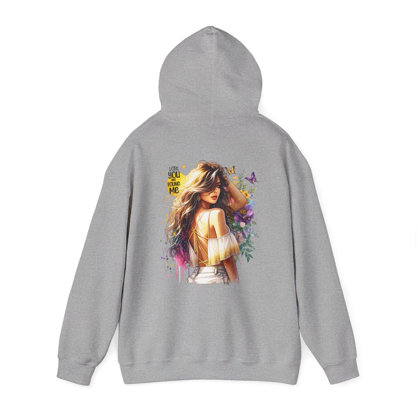 Breakup Hoodie - Unisex Hooded Sweatshirt Lost You and Found Me Design