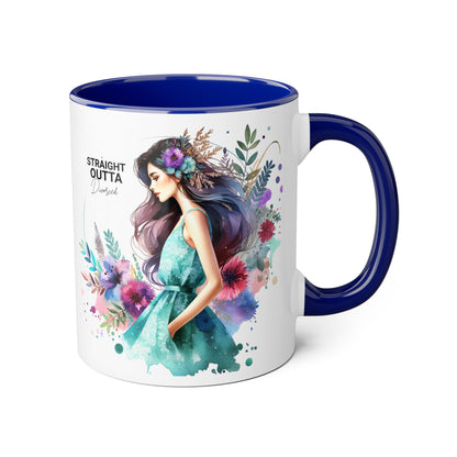 Artistic Accent Mug | Straight Outta Wonderland Coffee Cup for Dreamers | Unique Gift for Birthdays, Holidays, Fairytale Lovers