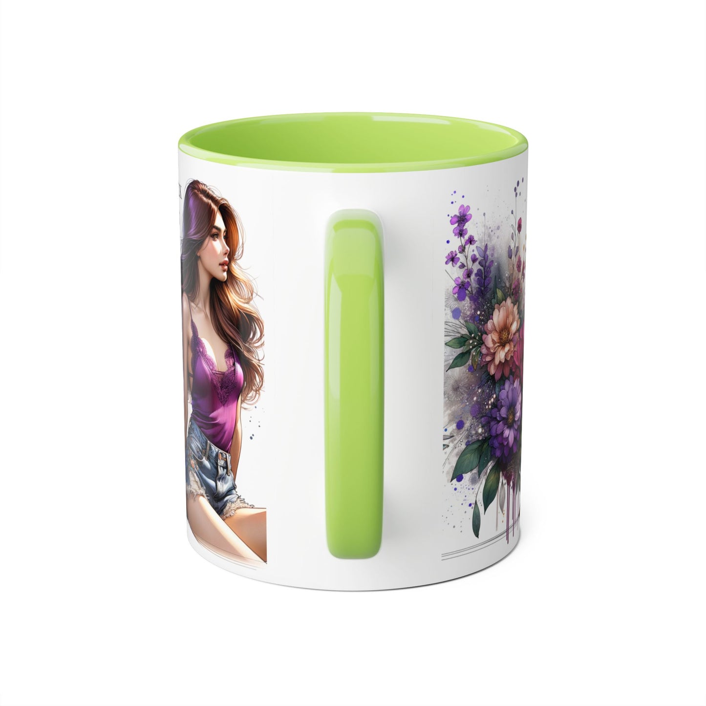 Yuck Fou Artistic Accent Mug - Vibrant Floral Design, Inspirational Gift, Coffee Lovers, Unique Home Decor, Perfect for Birthdays
