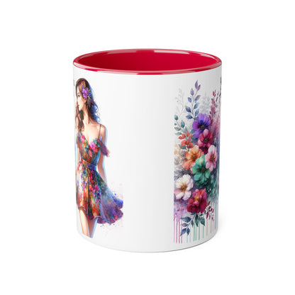 Yuck Fou Floral Accent Mug, 11oz Coffee Cup, Colorful Gift for Her, Art-Inspired Tea Mug, Unique Ceramic Drinkware, Birthday, Mother's Day, [...]