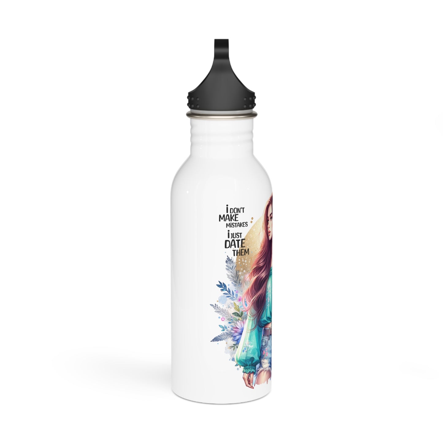 I Don't Make Mistakes, I Date Them Chic Stainless Steel Water Bottle for Trendy Women | Eco-Friendly Hydration | Perfect Gift for Birthdays, Fashion Lovers, and Nature [...]