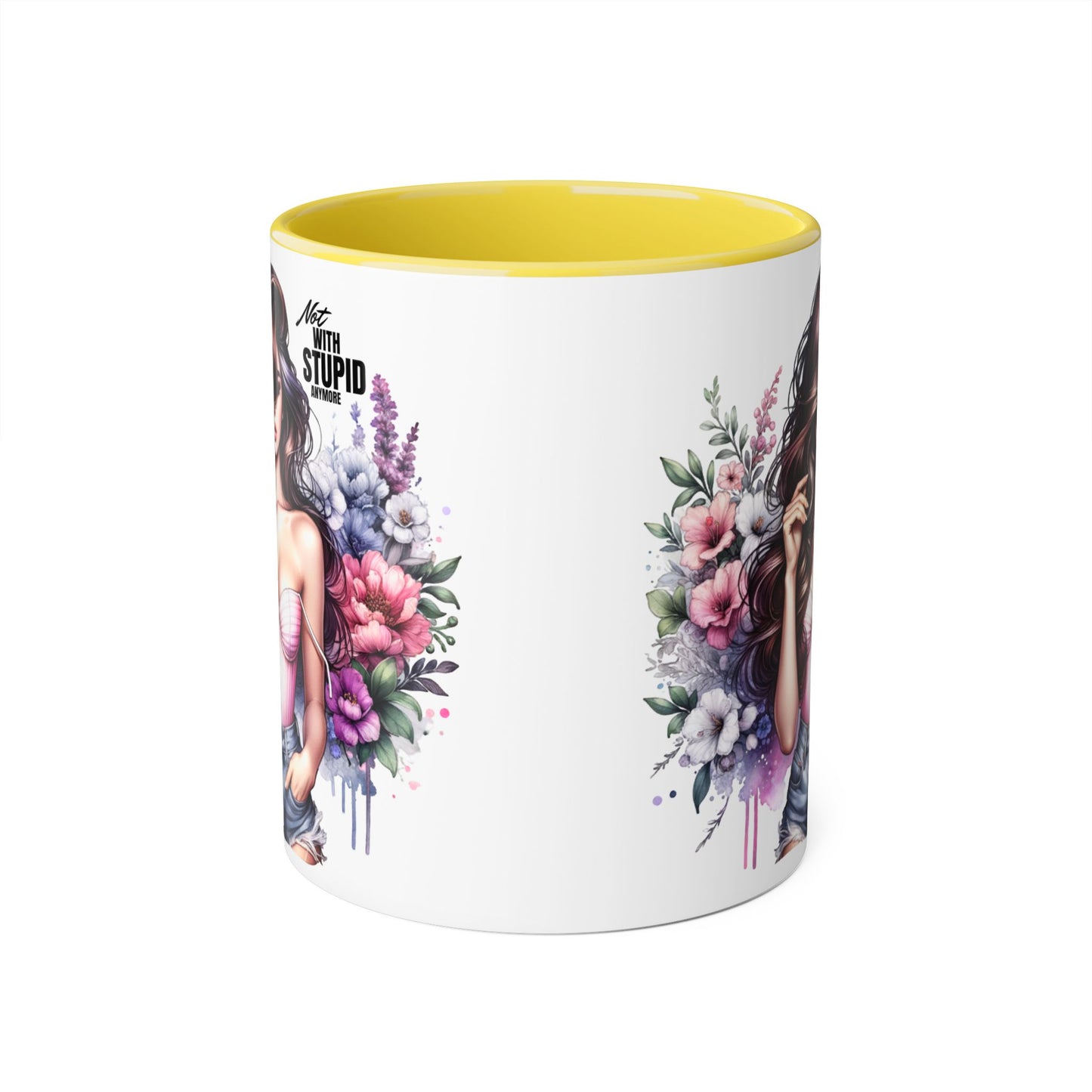 Mug - Not With Stupid Anymore Humoristic 11oz Accent Mug